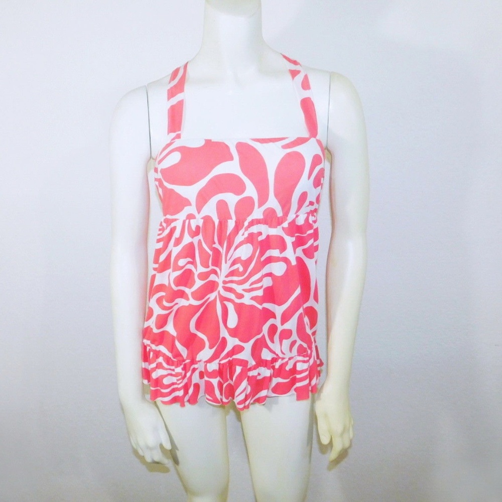 Size Medium New J.CREW Pink Orange Red Top Womens